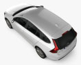 Volvo V60 2014 3D模型 顶视图