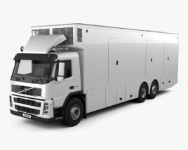 Volvo FM Outside Broadcast Truck 2014 3D 모델 