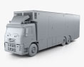 Volvo FM Outside Broadcast Truck 2014 3D модель clay render