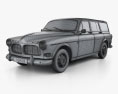 Volvo Amazon wagon 1961 3d model wire render