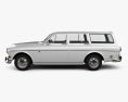 Volvo Amazon wagon 1961 3d model side view