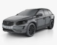 Volvo XC60 2017 3D 모델  wire render