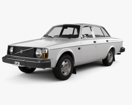 Volvo 244 sedan 1993 3D model