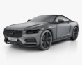 Volvo XC 概念 Coupe 2013 3D模型 wire render