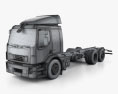 Volvo FE Chassis Truck 2014 3d model wire render