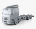 Volvo FE Chassis Truck 2014 3d model clay render
