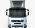 Volvo FE hybrid Box Truck 2014 3d model front view