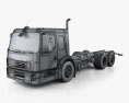 Volvo FE LEC Chassis Truck 2014 3d model wire render
