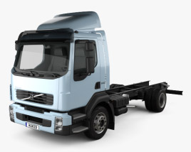 3D model of Volvo FL Chassis Truck 2014