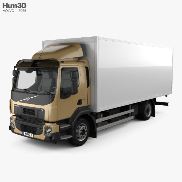 Volvo FL 箱式卡车 2013 3D模型