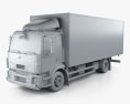 Volvo FL Box Truck 2016 3d model clay render