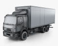 Volvo VM Box Truck 2012 3d model wire render