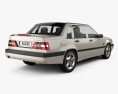 Volvo 850 세단 1997 3D 모델  back view