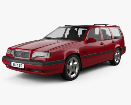 3D model of Volvo 850 wagon 1997