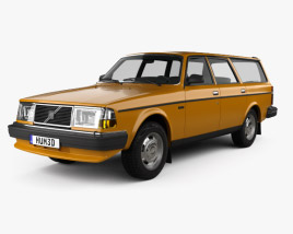 Volvo 245 wagon 1993 3D model