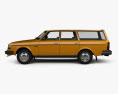 Volvo 245 wagon 1993 3d model side view