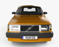 Volvo 245 wagon 1993 3d model front view
