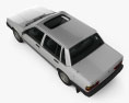 Volvo 744 sedan 1992 3d model top view