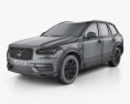 Volvo XC90 T8 2018 3Dモデル wire render