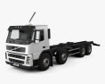Volvo FM Chassis Truck 4-axle 2015 3d model