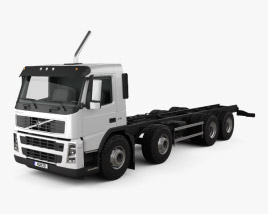 Volvo FM Camion Telaio 4 assi 2010 Modello 3D