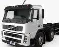 Volvo FM Chassis Truck 4-axle 2015 3d model
