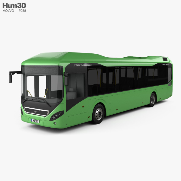 Volvo 7900 Hybrid bus 2011 3D model