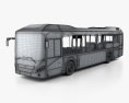 Volvo 7900 Hybrid bus 2011 3d model wire render