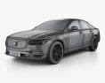 Volvo S90 2020 3d model wire render