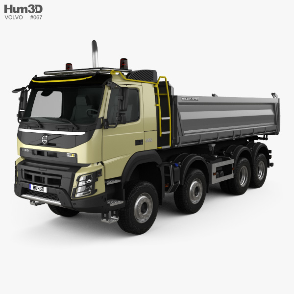 Volvo FMX Tipper Truck 2017 3D model