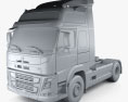 Volvo FM 410 牵引车 2013 3D模型 clay render