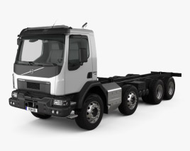 Volvo VM 270 底盘驾驶室卡车 4轴 2014 3D模型