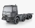 Volvo VM 270 Chassis Truck 4-axle 2017 3d model wire render