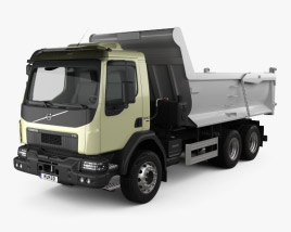 Volvo VM 330 Tipper Truck 3-axle 2017 3D model
