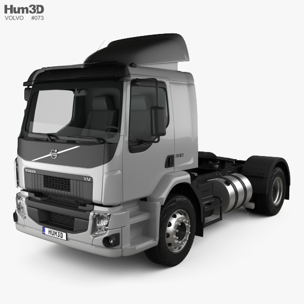 Volvo VM 330 Tractor Truck 3-axle 2017 3D model