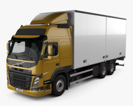 Volvo FM 370 Box Truck 2017 3D model