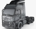Volvo FM 460 Tractor Truck 2017 3d model wire render