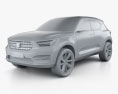 Volvo 40.1 2020 3d model clay render