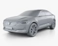 Volvo 40.2 2017 3d model clay render