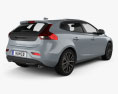Volvo V40 T4 Momentum 2016 3d model back view