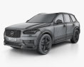 Volvo XC90 Heico 2019 3d model wire render