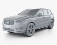 Volvo XC90 Heico 2019 3d model clay render