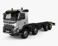 Volvo FMX Chassis Truck 4-axle 2017 3d model
