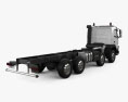 Volvo FMX Chassis Truck 4-axle 2017 3d model back view
