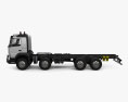 Volvo FMX Chassis Truck 4-axle 2017 3d model side view