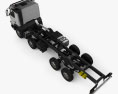 Volvo FMX Chassis Truck 4-axle 2017 3d model top view