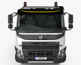 Volvo FMX Chassis Truck 4-axle 2017 3d model front view