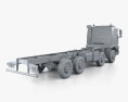 Volvo FMX Chassis Truck 4-axle 2017 3d model