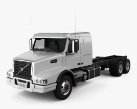 Volvo VHD Axle Back 卧铺驾驶室 牵引车 2000 3D模型