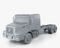 Volvo VHD Axle Back Sleeper Cab Tractor Truck 2005 3d model clay render